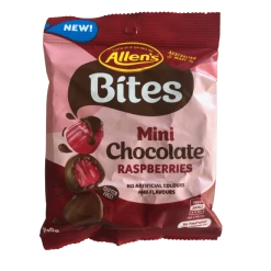 Allens Allen's Bites Mini Chocolate Raspberries 120g