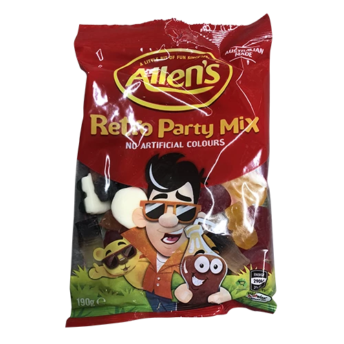 Allens Lollies Allen's Retro Party Mix 190g 3 Allens Lollies Allen's Retro Party Mix 190g