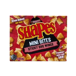 Arnotts Arnott's Shapes Mini Bites Sticky Bbq Wings 140g