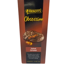 Arnotts Arnott's Obsession Salted Caramel Chocolate Biscuit 115g