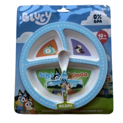 Treatsfromoz Bluey Aeroplane Spoon & Divider Set