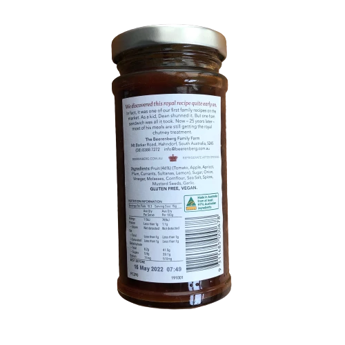 Beerenberg Fruit Chutney 290g Pantry 4 Beerenberg Fruit Chutney 290g Pantry