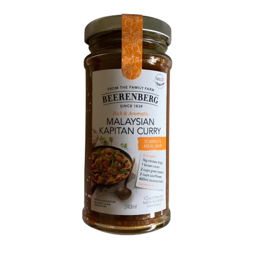 Beerenberg Malaysian Kapitan Curry - 30 Minute Meal Base 240ml Pantry 3 Beerenberg Malaysian Kapitan Curry - 30 Minute Meal Base 240ml Pantry