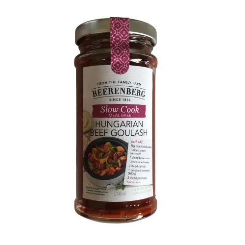 Beerenberg Slow Cook Meal Base - Hungarian Beef Goulash 240ml 3 Beerenberg Slow Cook Meal Base - Hungarian Beef Goulash 240ml