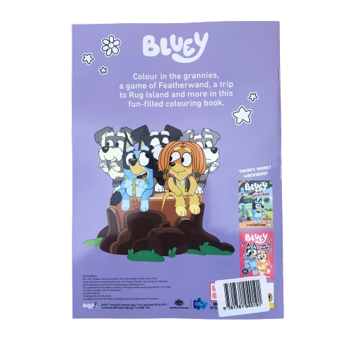 Treatsfromoz Bluey - Fun & Games Colouring Book 4 Treatsfromoz Bluey - Fun & Games Colouring Book