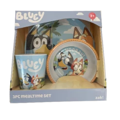 Treatsfromoz On Hand In USA Bluey 3pc Mealtime Set - USA Stock
