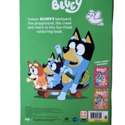 Treatsfromoz Bluey Big Backyard Colouring Book