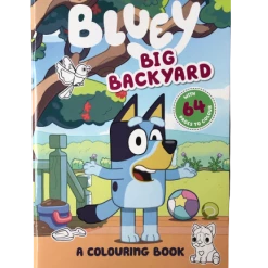 Treatsfromoz Bluey Big Backyard Colouring Book