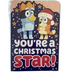 Treats From Oz Bluey Christmas Cards - You're A Star!