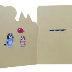 Treatsfromoz Bluey Greeting Card - 1st Birthday