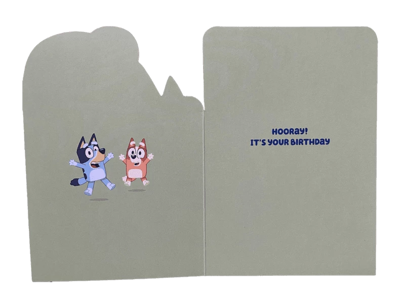 Treatsfromoz Bluey Greeting Card - 2nd Birthday 4 Treatsfromoz Bluey Greeting Card - 2nd Birthday