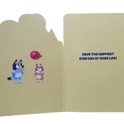 Treatsfromoz Bluey Greeting Card - 4th Birthday