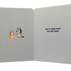 Treatsfromoz Bluey Greeting Card - Birthday Scooter