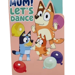 Treatsfromoz Bluey Greeting Card - Mum Let's Dance