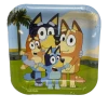 Treats From Oz Bluey Square Paper Plate 17cm (8 Pack)