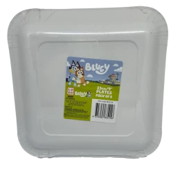 Treats From Oz Bluey Square Paper Plate 23cm (8 Pack)