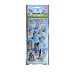 Treatsfromoz Bluey Stickers - 1 Puffy & 2 Fun Sticker Sheets - USA Stock