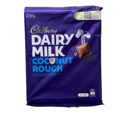Cadbury Coconut Rough Family Block 325g Chocolate