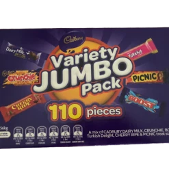 Chocolate Cadbury Jumbo Variety Pack 110 Pieces