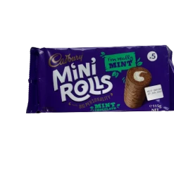 Treats From Oz Cadbury Mint Chocolate Mini Rolls 115g