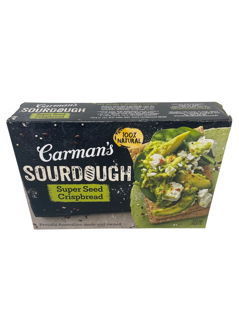 Pantry Carmans Sourdough Superseed Crispbread 120g 3 Pantry Carmans Sourdough Superseed Crispbread 120g