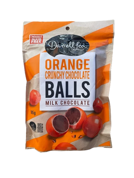 Darrell Lea - Better Milk Chocolate Orange Balls 185g 3 Darrell Lea - Better Milk Chocolate Orange Balls 185g