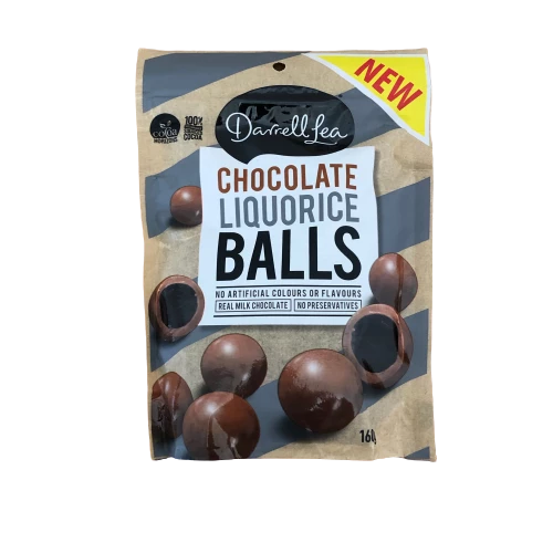 Darrell Lea Chocolate Liquorice Balls 160g 3 Darrell Lea Chocolate Liquorice Balls 160g