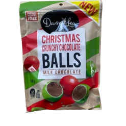 Darrell Lea Christmas Crunchy Chocolate Balls 160g Specials