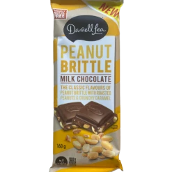Darrell Lea Peanut Brittle Milk Choc Block 160g Chocolate