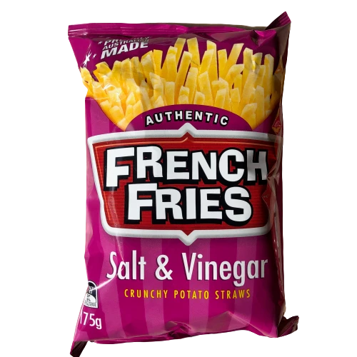 Snack Brands French Fries Salt & Vinegar 175g Chips 3 Snack Brands French Fries Salt & Vinegar 175g Chips