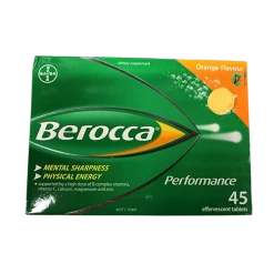 Berocca Energy Vitamin Orange Effervescent Tablets 45 Pack