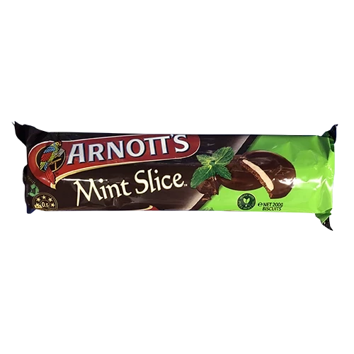 Arnotts Arnott's Mint Slice Chocolate Biscuits 200g 3 Arnotts Arnott's Mint Slice Chocolate Biscuits 200g