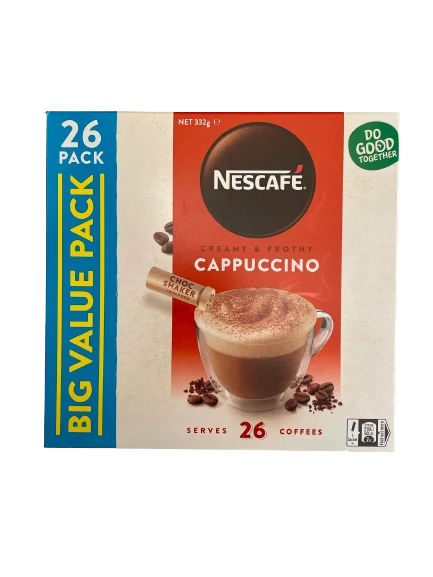 Nescafe Cappuccino 26 Serves 332g 3 Nescafe Cappuccino 26 Serves 332g