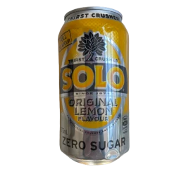 Drinks Schweppes Solo Original Lemon Flavour Zero Sugar Single Can 375ml