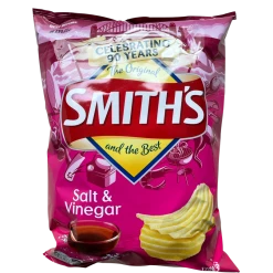 Smiths Smith's Crinkle Cut Potato Chips Salt & Vinegar 170g