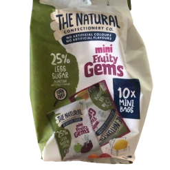 Lollies The Natural Confectionary Co- Mini Fruity Gems 300g