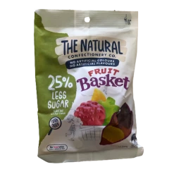 Natural Confectionary Co Natural Confectionery Co Fruit Basket 25% Less Sugar 220g Lollies