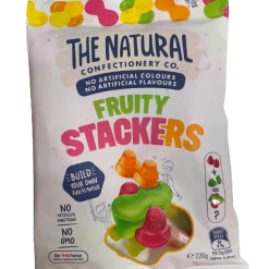 Natural Confectionary Co Lollies Natural Confectionery Co Fruity Stackers 220g