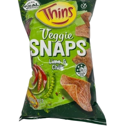 Chips Thins Veggie Snaps Chilli & Lime 120g