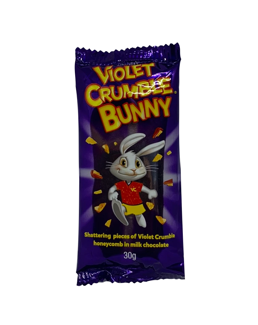 Treats From Oz Violet Crumble Bunny 30g 3 Treats From Oz Violet Crumble Bunny 30g