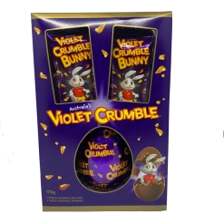 Menz Chocolate Violet Crumble Easter Egg Gift Box 170g