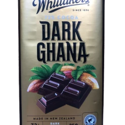 Whittakers Dark Ghana Chocolate Block 250g