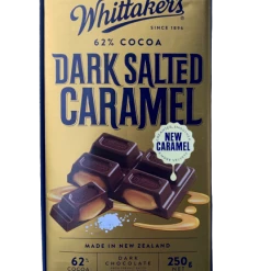 Whittakers Dark Chocolate Salted Caramel Block 250g